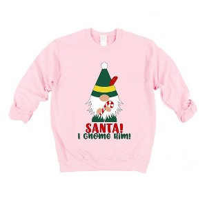 Simply Sage Market Women's Graphic Sweatshirt Santa I Gnome Him - 1 of 4