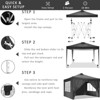 SKONYON 10' x10' Canopy Tent Instant Pop-Up Canopy Folding Tent Sun Shelter UV50+ - 4 of 4