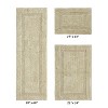 Lux Premium 100% Cotton  Ultra-Soft Tufted Solid Reversible 3 Piece Bath Rug Set, Water-Absorbent, Durable, Machine Washable Bathroom Rug - 2 of 4