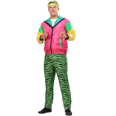 Halloweencostumes.com Large Men 80s Jock Costume For Men, Yellow/pink ...
