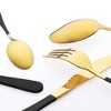 REGALWOVEN Stainless Steel Mirror Polished Flatware Set with Supporting Shelf Silverware Set 24 Pieces - 3 of 4