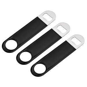 Unique Bargains Stainless Steel Portable Beer Soda Bottle Opener for Home Bar Party 3 Pcs - 1 of 4
