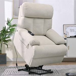 PAGED Modern Power Lift Recliner Chair for Elderly, Fabric Sofa Chair with Side Pocket, Electric Accent Chair for Living Room - 1 of 4
