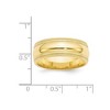 Black Bow Jewelry 8mm 10K White or Yellow Gold Double Milgrain Edge Comfort Fit Band - 4 of 4