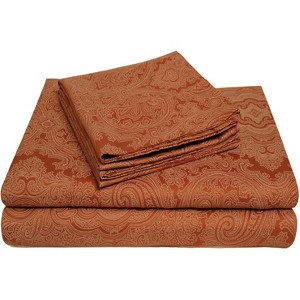 Italian Paisley Cotton Blend 600 Thread Count Deep Pocket Sheet Set by Blue Nile Mills - 1 of 1