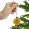 North Dakota State Badge Mini Small Tiny Wood Christmas Tree Holiday Ornament - image 2 of 4