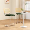 FURNIinspire Dining Chair, Height Bar Stools Set of 2, Armless Bar Chairs for Kitchen Island, Green, 18.9"*17.7"*39.4" - 2 of 4