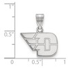 Black Bow Jewelry 10k White Gold Dayton Flyers NCAA Small Pendant - 2 of 3