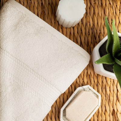 Oversized Cream Egyptian Cotton Washcloth Set