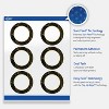Avery Round Labels, Black with Gold Pattern, 3" Diameter - 3 of 4