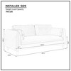 78.74" Upholstered Loveseat Sofa with Round Arms, Straight Back Cushion Modern Sofa, 2-Seat Medieval Sofa - 4 of 4