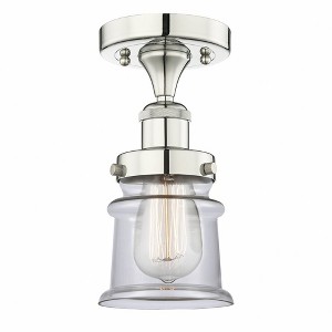 Canton - 1 Light Semi-Flush Mount In Industrial Style-9.25 Inches Tall and 5.25 Inches Wide - 1 of 1