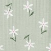 Carter's Just One You® Baby Girls' 3pc Floral Long Sleeve Bodysuits and Ruffle Overalls Set - Green - 3 of 3