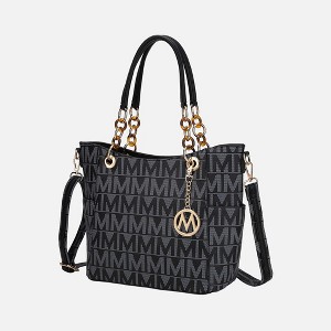 MKF Collection Kissaten Milan “M” Signature Tote Faux Leather Shoulder Bag for Women by Mia K - 1 of 4