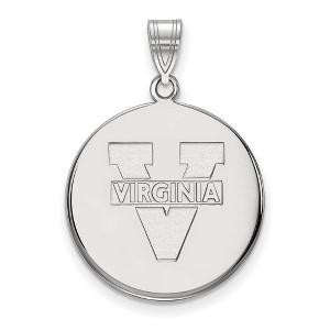 Black Bow Jewelry 14k White Gold Virginia Wahoos NCAA Large Pendant - 1 of 3