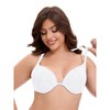 INSPIRE CHIC Women's Lace Front Closure Push Up Underwire Backless Bras - 4 of 4