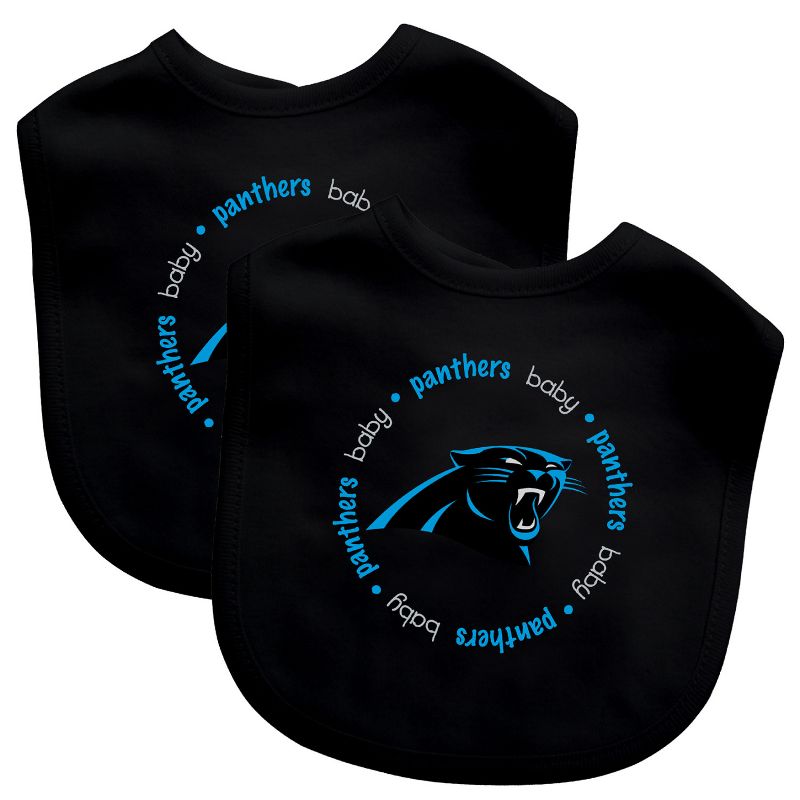 BabyFanatic Officially Licensed Unisex Baby Bibs 2 Pack - NFL Carolina Panthers, 2 of 4