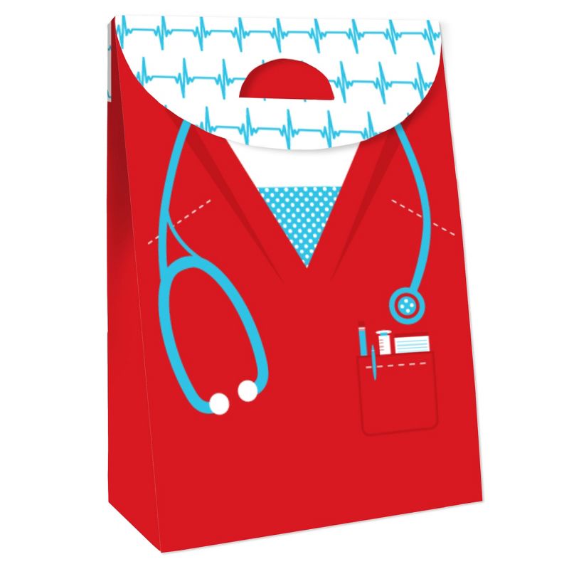 Big Dot of Happiness Nurse Graduation - Medical Nursing Graduation Gift Favor Bags - Party Goodie Boxes - Set of 12, 4 of 9