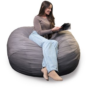 Big Joe Bean Bag Chair with Removeable Cover, Foam Filled, Multiple Sizes and Fabrics, All Ages - 1 of 4