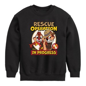 Boys' - Chip 'N Dale Rescue Rangers - Rescue Operation In Progress Graphic Long Sleeve Fleece Sweatshirt - 1 of 4