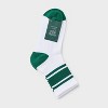 Women's Game Day Varsity Stripe Ribbed Cushioned Mid Crew Socks - Wild Fable™ - 2 of 3