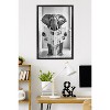 Trends International Reinders: Toilet Humor - Elephant Toilet Framed Wall Poster Prints Black Framed Version 22.375" x 34" - 2 of 4