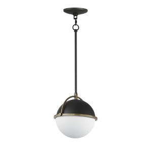 Maxim Lighting Duke 1 - Light Pendant in  Black/Weathered Brass - 1 of 4