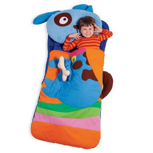 Sillies Sleeping Bag With Plush Pillow For Kids Dog With Bone