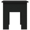vidaXL Modern Square Coffee Table with Engineered Wood Construction - Black - Easy to Clean - 15.7"x15.7"x16.5" - Assembly Required - 4 of 4