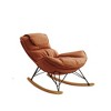 Velvet Light Luxury Single Rocking Sofa Chair with Detachable Cushion - 3 of 4