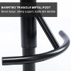 Adjustable Swivel Bar stool Solid wood backrest for Kitchen Counter and Dining Room 2pcs Black - 2 of 4