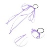 Unique Bargains Grace Solid Bow Long Ribbon Hair Elastic Band 1 Pc - 3 of 4