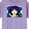 Cowboy Bebop Faye Screenshot Crew Neck Short Sleeve Purple Rose Men's T-shirt - 2 of 3