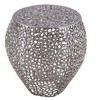 NicBex Modern 20" Round Aluminium Coffee Table with Hollow Design for Living Room and Bedroom - 3 of 4