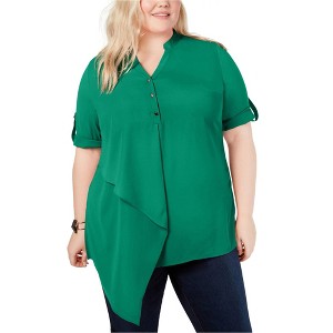 NY Collection Womens Asymmetrical Pullover Blouse - 1 of 1