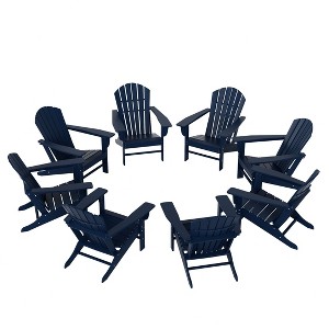 WestinTrends Dylan HDPE Outdoor Patio Adirondack Chair (Set of 8) - 1 of 4