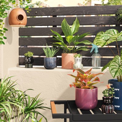 Ceramic Family Cat Outdoor Planter - Threshold™