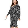 Women's Long Sleeve Midi Sea Spots Black Wrap Dress - DVF for Target - 4 of 4