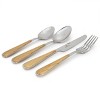 Gibson Home 16 Piece Langhorne Stainless Steel Flatware Set in Brown and Silver - 2 of 4