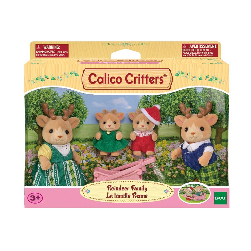 Calico Critters Reindeer Family, Set of 4 Collectible Doll Figures, 4 of 7