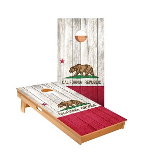 Skips Garage California Bear Flag Cornhole Boards - ACA Star Series - 1 of 1