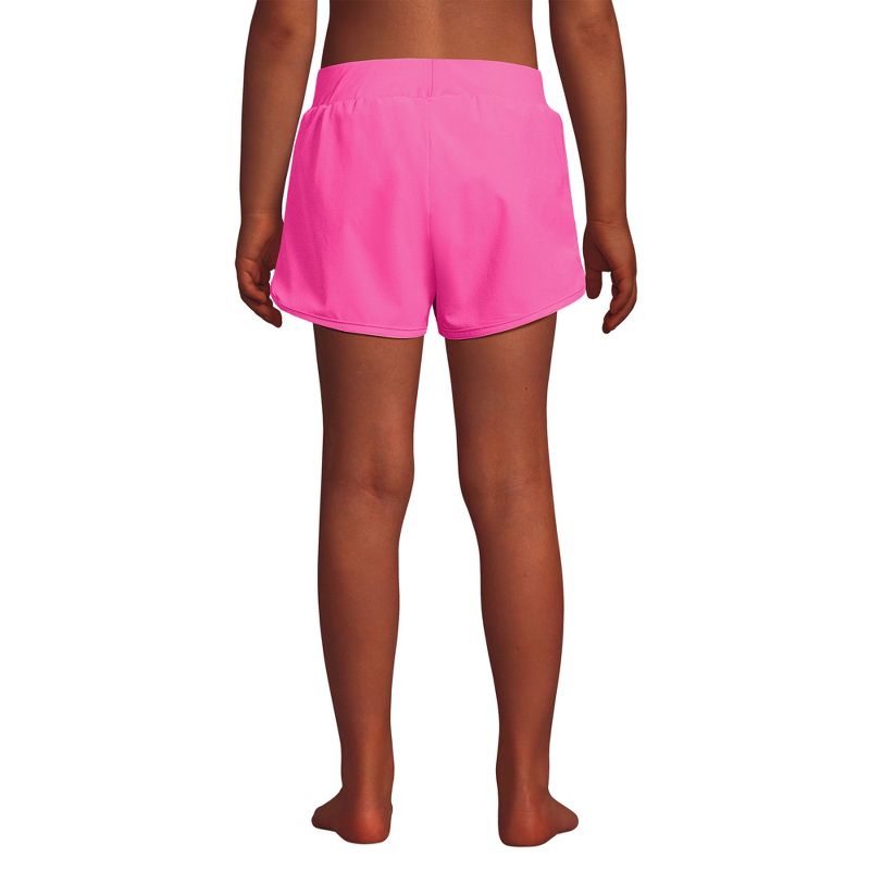 Lands' End Kids Slim Stretch Woven Comfort Waist Swim Shorts, 2 of 5