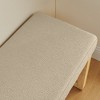 KWPZQEB Entryway Bench, Upholstered Shoe Benches with Solid Wood Frame & Soft Cushioned Seat, Shoe Storage Bench for Hallway, Living Room - 4 of 4