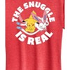 Women's - Pokémon - The Snuggle Is Real Pikachu and Sylveon Short Sleeve Graphic T-Shirt - 2 of 4