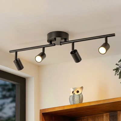 Rennnsan Telvara 24"W Spot Light Track Kit Aluminum Modern LED Dimmable Wall Sconce in Black