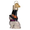 Old World Christmas Blown Glass Ornament for Tree, Mini Witch Cat - 2 of 4