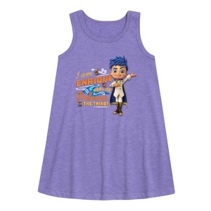 Girls' - Santiago of The Seas - Enrique Palacios Graphic Sleeveless Aline Dress - 1 of 3