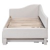 KIGFTSOD Twin Size Upholstered L-Shaped Upholstered Daybed with Pop Up Trundle - 3 of 4