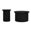 NicBex Round Coffee Table Set of 2,Side Table with Wood Grain Design,Modern Accent End Table,Center Table for Living Room,Bedroom - 2 of 4