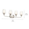 Kichler Lighting Valserrano 4 - Light Vanity in  Brushed Nickel - 2 of 2